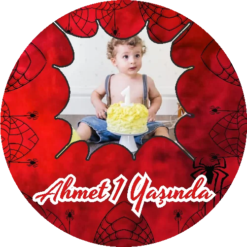 Örümcek Adam  Temalı yuvarlak Açacak Magneti